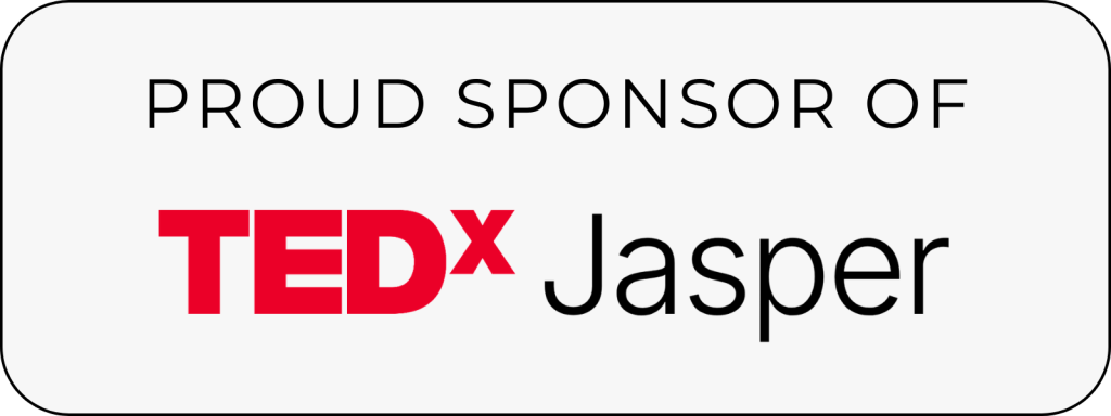 Logo for sponsor of TED X Jasper